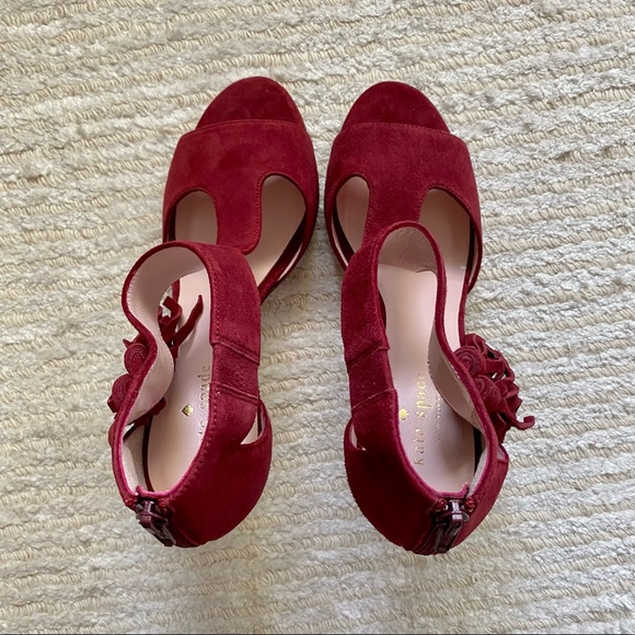 NWT Kate Spade Inga suede heels - Picture 6 of 15